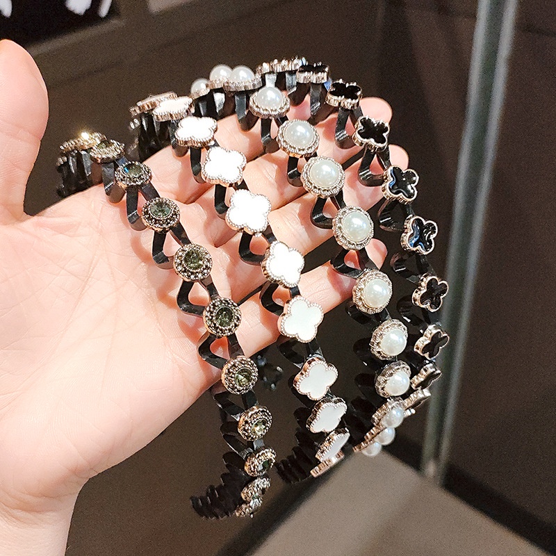 Cài tóc đính đá hình hoa xinh xắn cho nữ