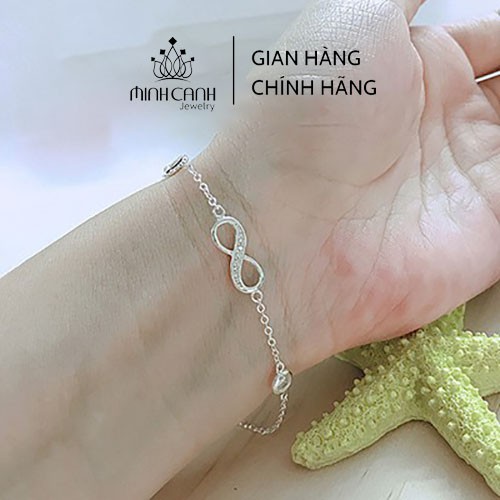 Lắc Tay Vô Cực Bạc 925 Đính Đá - Minh Canh Jewelry