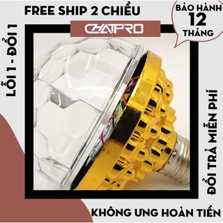 [Hàng Loại 1] Đèn Led Nháy Chớp 7 Màu Tự Xoay Đui Tròn Cao Cấp Trang Trí Tết -  Đèn Nháy Tết Laser Theo Nhạc Vũ Trường 7