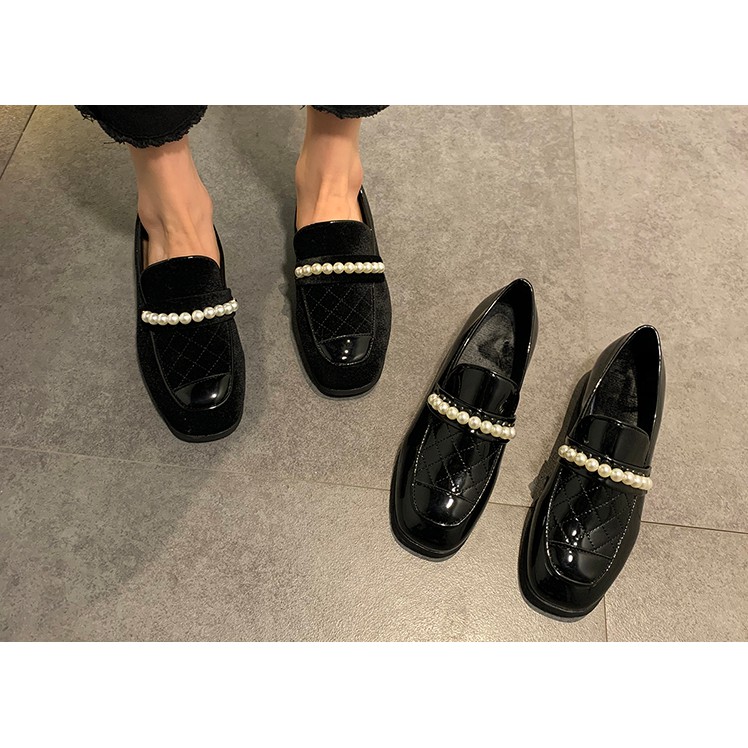 Giày loafer đính ngọc ( 3cm)