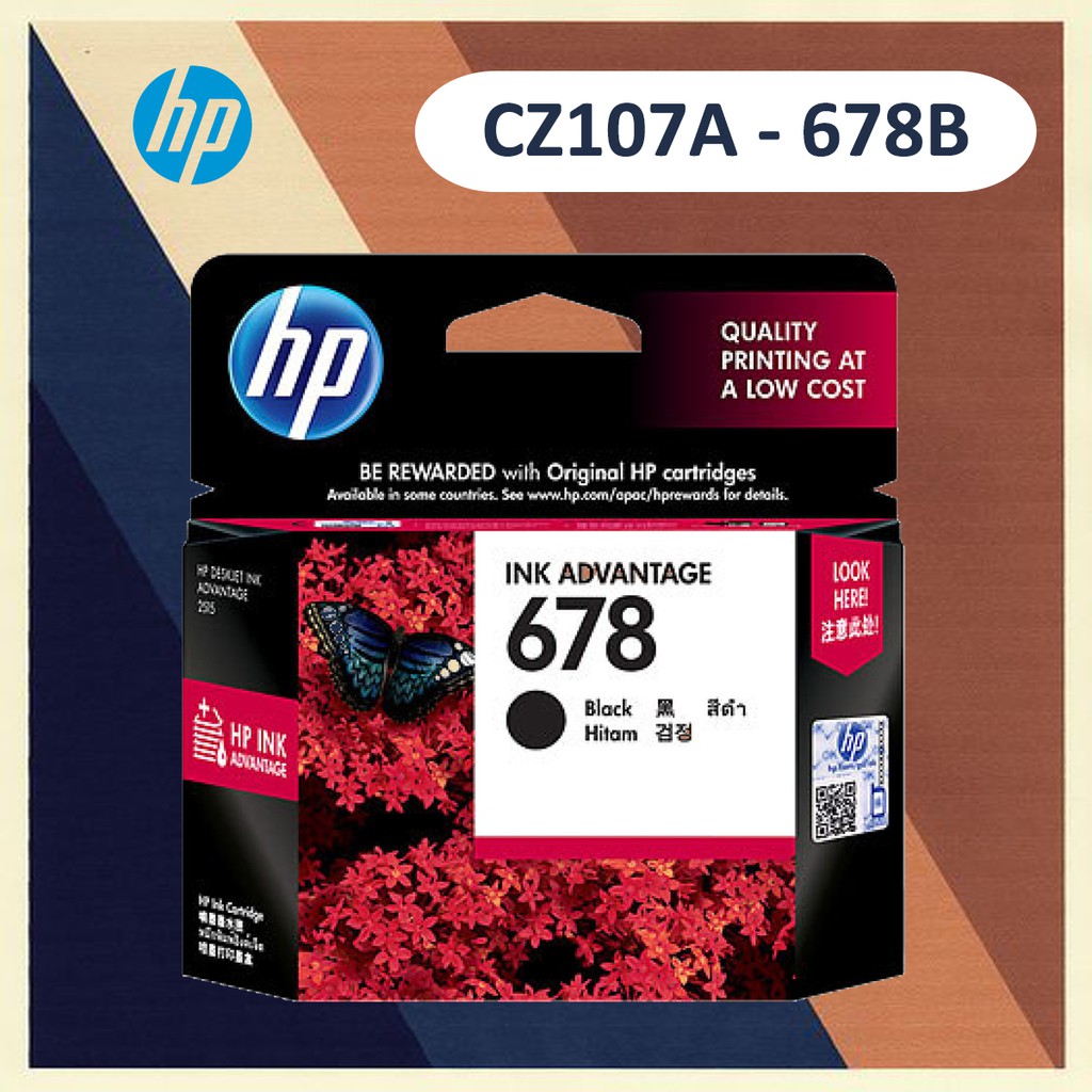 Mực In Phun HP 678 - Đen  dùng cho HP DeskJet 1015 / 1515 / 2515 / 2645 / 3515 / 3545/ 4515 - Hàng HP Việt Nam