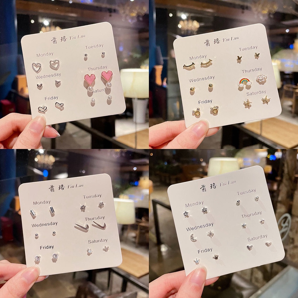 Khuyên tai mạ bạc 925 đính ngọc trai đơn giản thời trang cho nữ