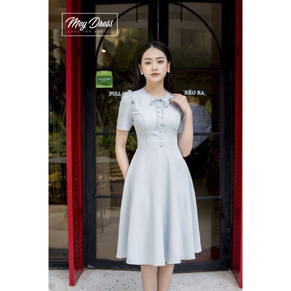 Đầm Nữ, Đầm Dự Tiệc, Váy Nữ Trắng, Đầm Nữ Trung Niên Sang Chảnh Mey015 Liin Clothing | BigBuy360 - bigbuy360.vn