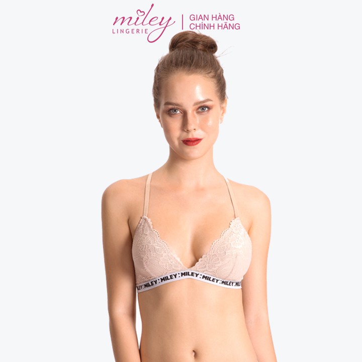 Áo Ngực Ren bralette Không Gọng Miley Lingerie Sporty Sexy