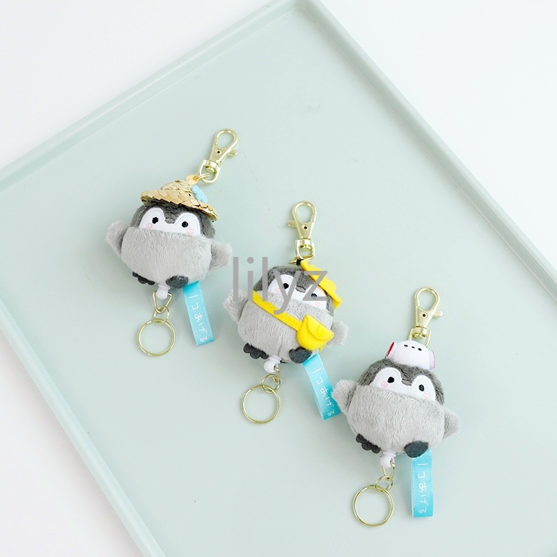 Móc Khóa Chim Cánh Cụt Nhồi Bông Dễ Thương