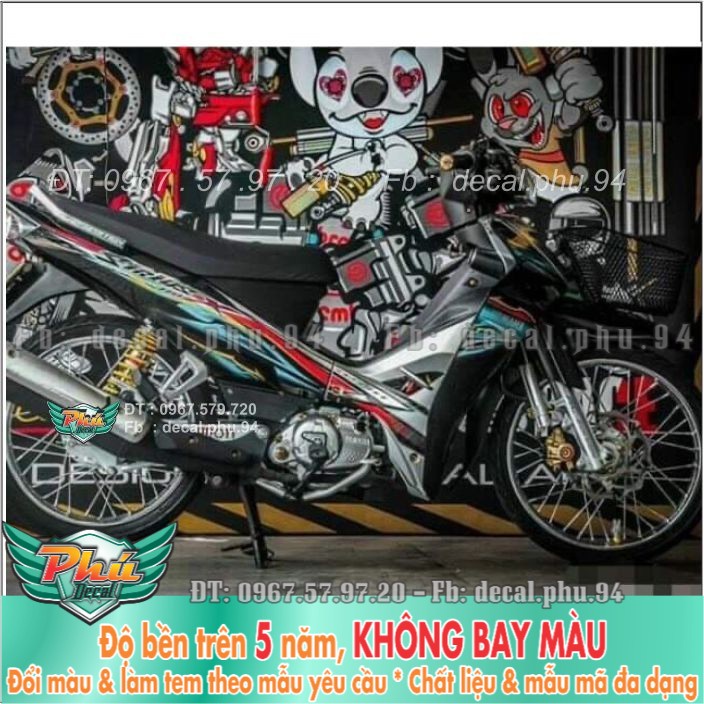 Tem rời Sirius X xe đen bạc (X) -1