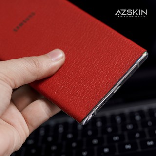 [Hot] Miếng Dán Da Bò Thật Cho Samsung note 10 Plus Màu Đỏ