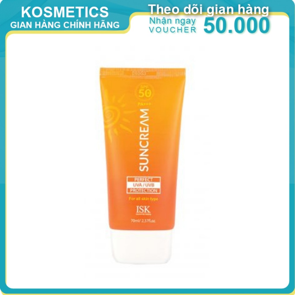 Kem chống nắng kiềm dầu ISK Perfect Protection Sun Cream SPF 50+/PA+++ Hàn quốc 70ml