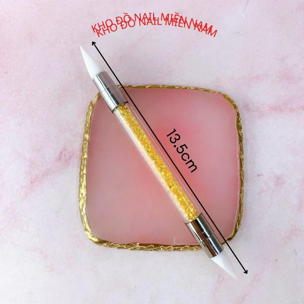 Bút Silicon Hai Đầu Miết Sticker Làm Hoa Nặn Gel Nail Đa Năng