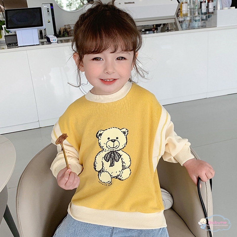 Áo Sweater Tay Dài In Họa Tiết Hoạt Hình Dễ Thương Cho Bé Gái