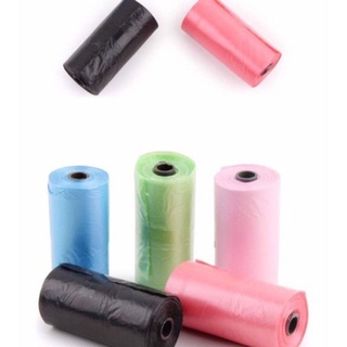 Cuộn 15 túi nilon đựng phân, đựng chất thải chó mèo( túi rác mini)
