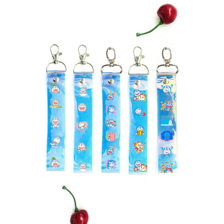 Strap hologram doremon STH21 Dây đeo name tag dây strap tag phản quang cute kpop idol hoạt hình