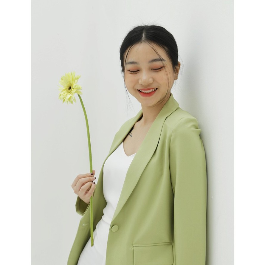 ÁO KHOÁC NỮ XANH BƠ tới từ KHÀN phong cách Hàn Quốc, thanh lịch, sang chảnh, thời trang công sở (có ảnh thật) | BigBuy360 - bigbuy360.vn