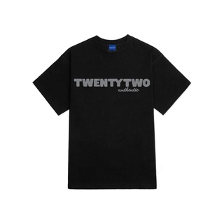 Áo thun twenty two unisex nam nữ oversized black - ttm-021 đen