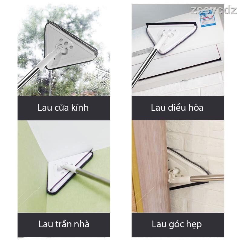 Cây lau nhà hình tam giác lau tường gạch trần làm sạch hiện vật nhà thanh dài lau kính quét mái Kitimop-A3