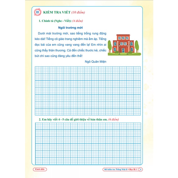 Sách - Combo Đề Kiểm Tra Toán và Tiếng Việt lớp 2 - Cánh Diều Học Kì 1 (2 cuốn)