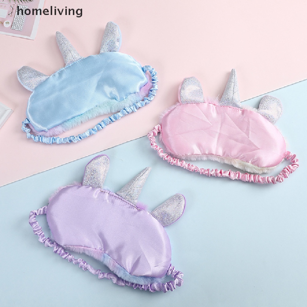 Mặt Nạ Che Mắt Thư Giãn Họa Tiết Kỳ Lân Hoạt Hình 3D