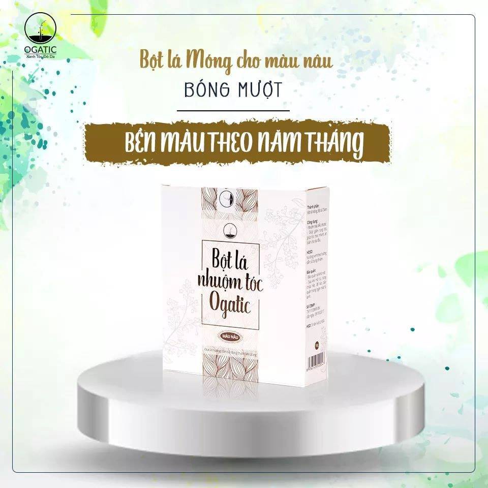 Bột nhuộm tóc Ogatic - Màu Nâu