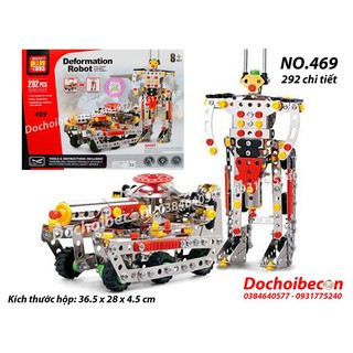 Lắp ráp kỹ thuật xe biến hình robot 469 - 292 chi tiết