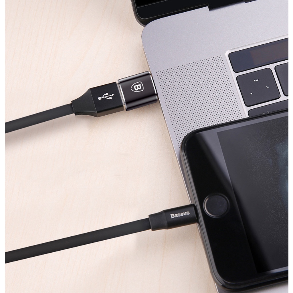 Đầu chuyển usb-c ra usb cho macbook, laptop chính hãng Baseus