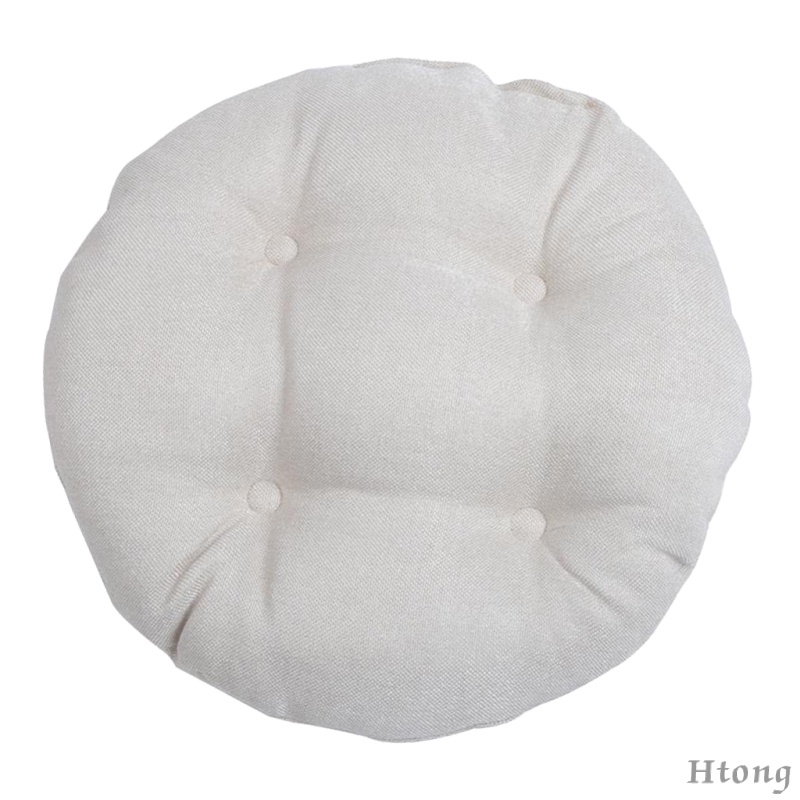  Small Round Floor Pillow Cushion Polyester Pouf Seat Cushion Pad for Window Tatami 30x30cm