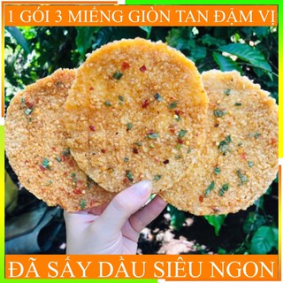 [Kèm video] CƠM CHÁY CHIÊN MẮM 1 GÓI 3 MIẾNG TO)