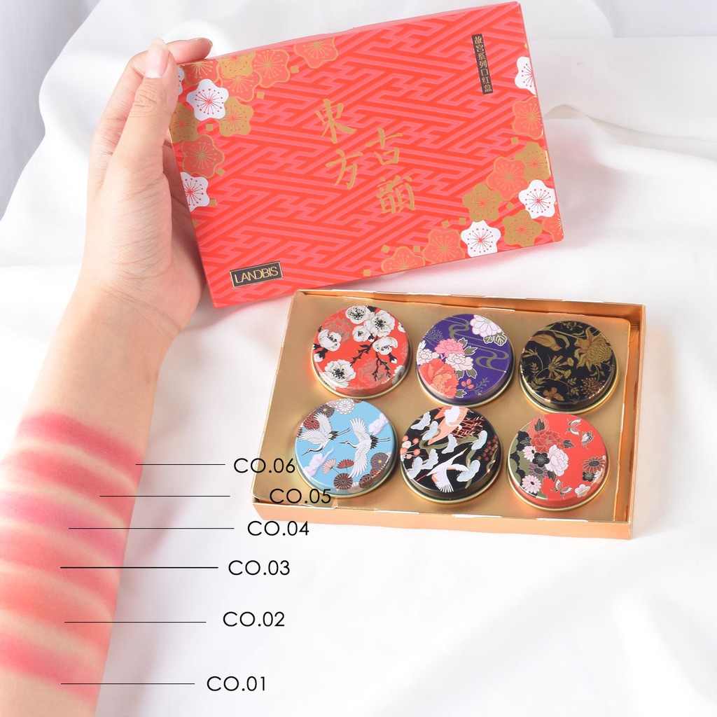 Set 6 Son Môi Phong Cách Trung Hoa Cổ Điển Kèm Cọ # L221 | BigBuy360 - bigbuy360.vn