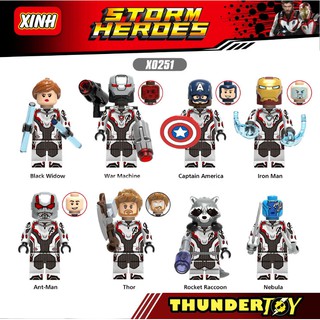 Minifigures các nhân vật anh hùng Marvel End Game Suit