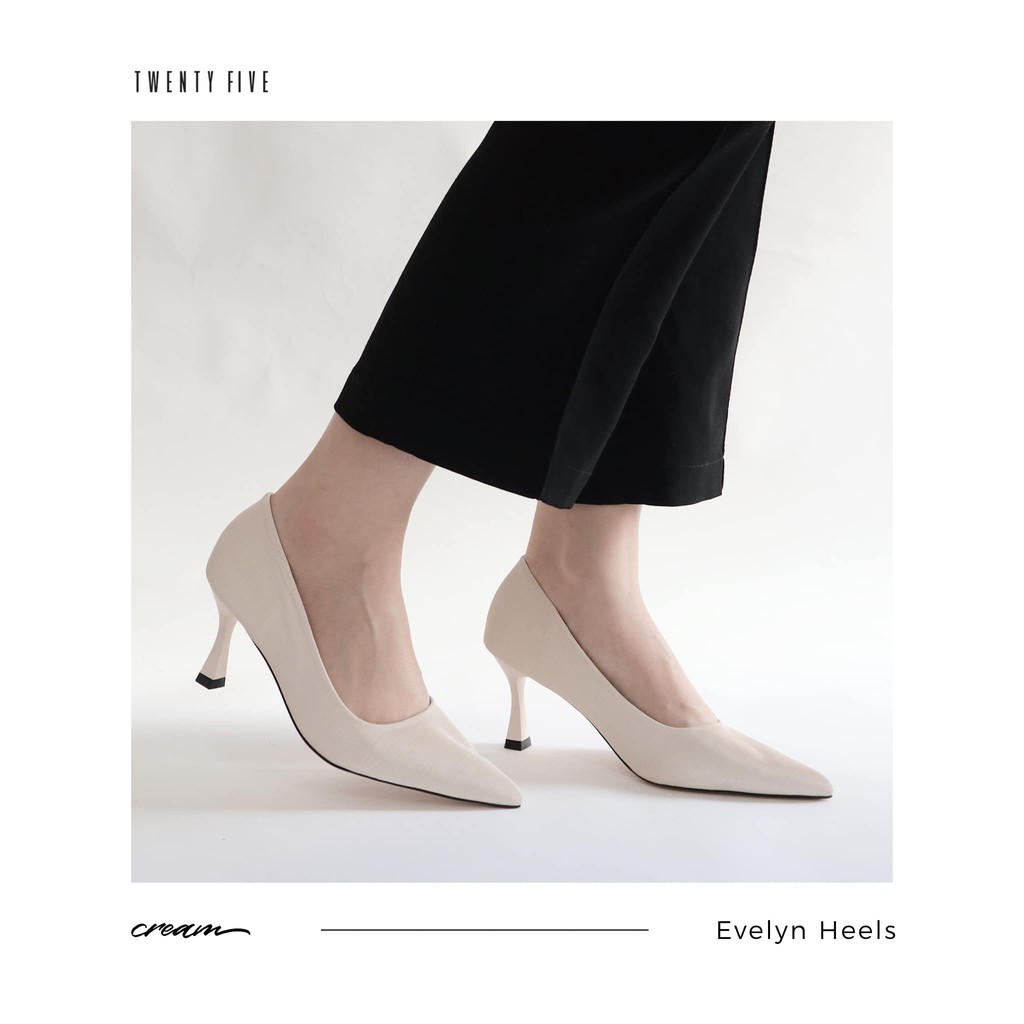 Giày cao gót da ép lụa - Evelyn Heels Twentyfive Studio