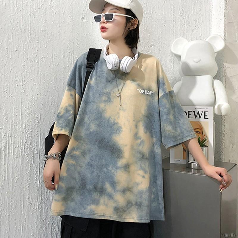 Áo Thun Tay Ngắn Cổ Tròn Dáng Rộng Đơn Giản