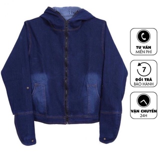 Áo Chống Nắng Nam Chất Vải Bò Jean Cao Cấp - Co Giãn - Dày Dặn - Chống Tia UV Gây Hại Cho Da - Hàng VNXK