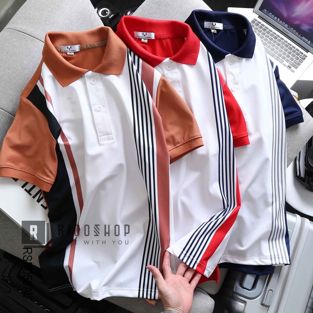 Áo polo cao cấp nam, áo thun cổ bẻ nam MARC JASSON RSP058 đẹp, tay ngắn, chất lượng, đơn giản, trẻ trung, form rộng