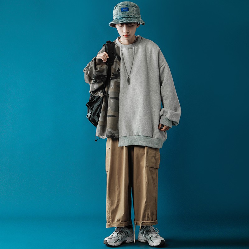 (A5) Áo nỉ sweater unisex mix 2 màu size M đến 2XL (kèm ảnh thật) | BigBuy360 - bigbuy360.vn