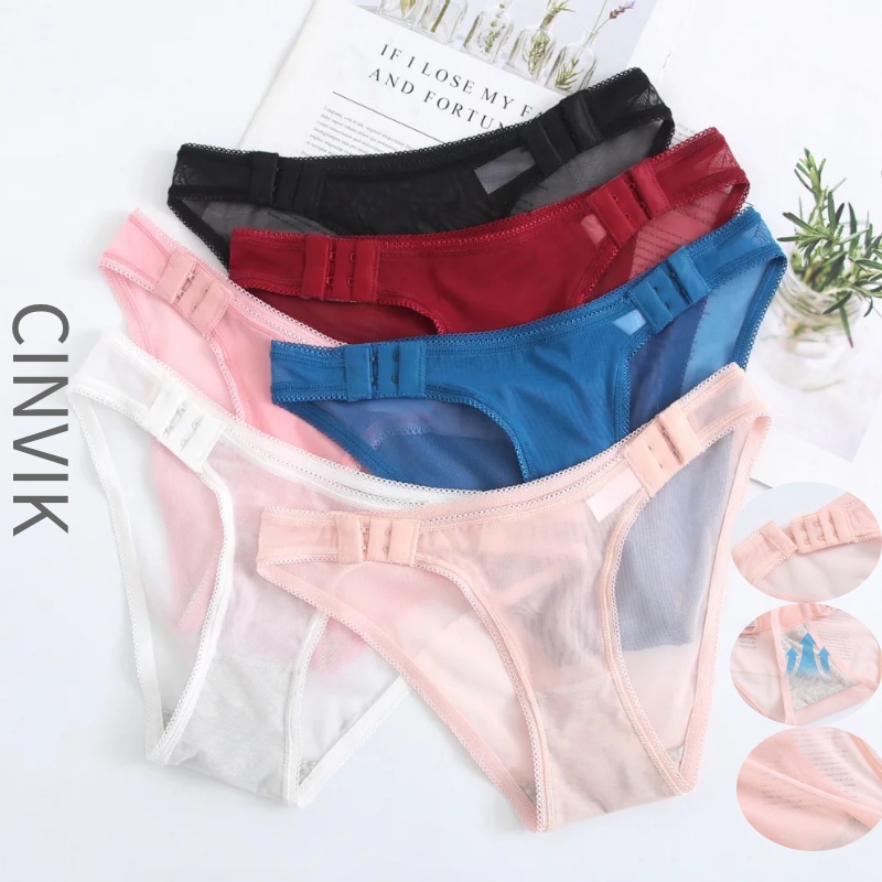 Quần Lót Cotton Lụa Lạnh Không Đường May Lưng Thấp Quyến Rũ Thời Trang Cho Nữ