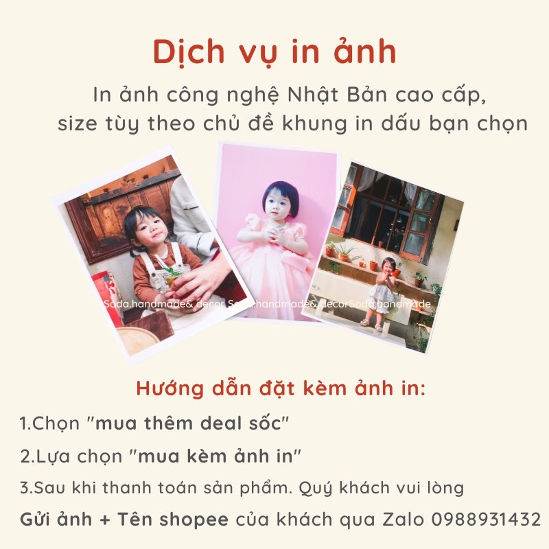 Khung in dấu chân tay cho bé