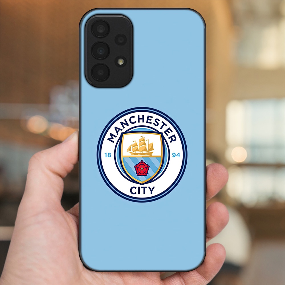Ốp lưng Samsung A23 viền đen in hình Manchester City MC