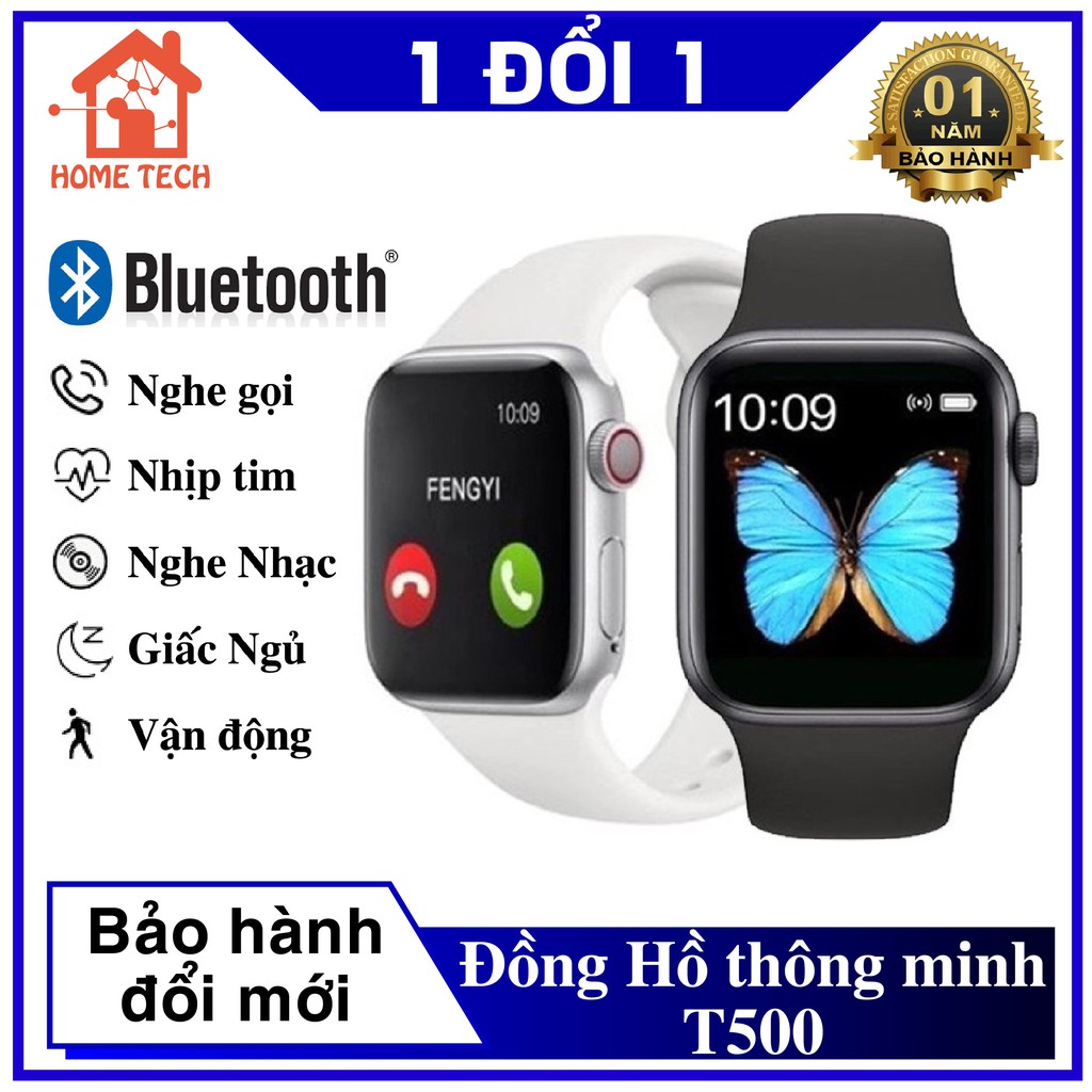 Đồng Hồ Thông Minh T500 Seri 5 Thay Được Dây / kết nối bluetooth kích thước 44mm nghe gọi nhắn tin