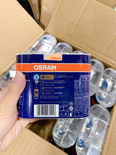 Bộ 2 bóng đèn H4 Osram tiêu chuẩn Đức