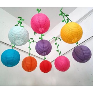 Đèn lồng vải size 20cm ( loại nhỏ đủ màu , chống nước )