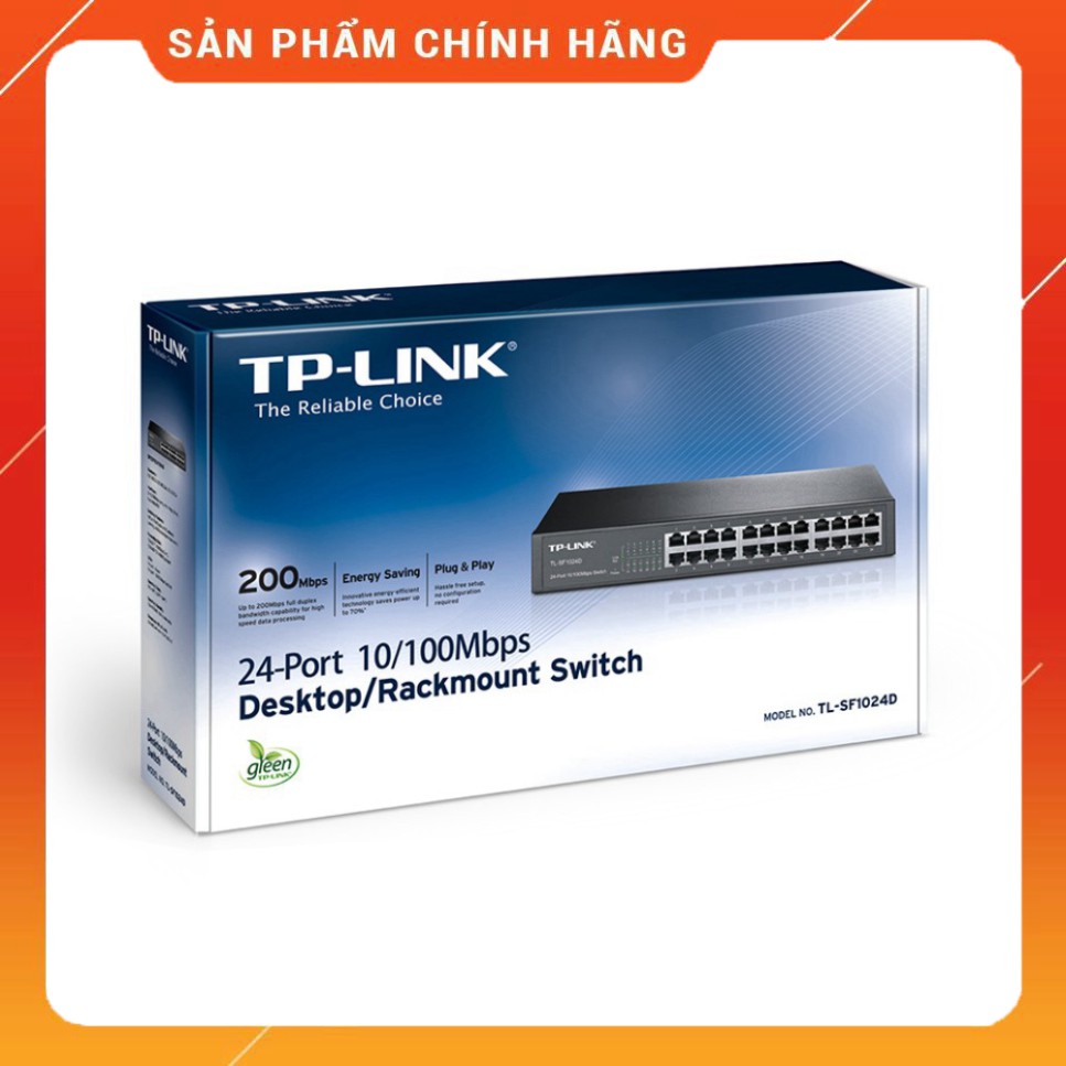 (Chính Hãng) Bộ chia mạng Switch 24 port TP-Link TL-SF1024D