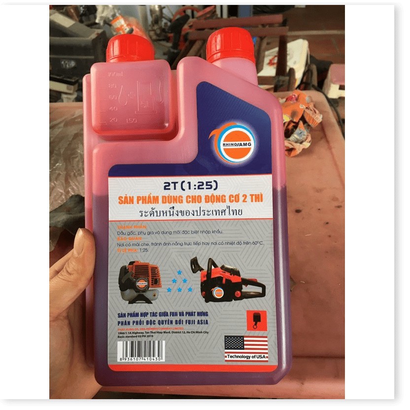 Dầu nhớt máy cắt cỏ 2 thì BLUE-2T thái lan pha xăng 1L