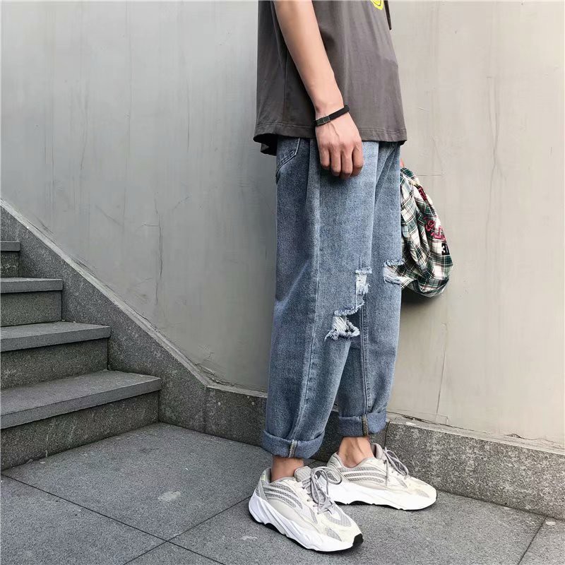 [Có ảnh thật] - Quần jean baggy nam hàng Quảng Châu kèm ảnh thật shop chụp - Đổi trả free nếu hàng lỗi-Q1 | BigBuy360 - bigbuy360.vn