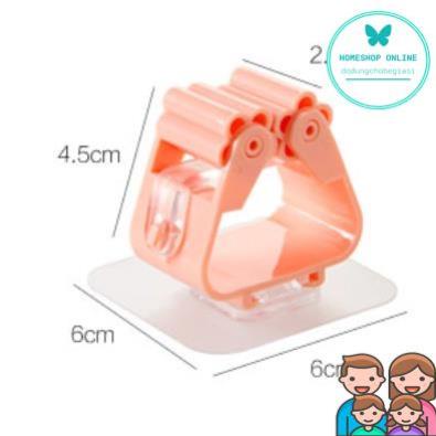 Combo 10 Móc treo giữ chổi cây lau nhà không thấm nước chịu lực tốt dán tường tiện dụng