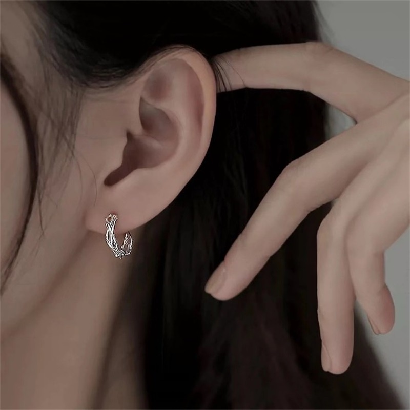 Bông Tai Mạ BạC 925 KiểU DáNg Đơn GiảN