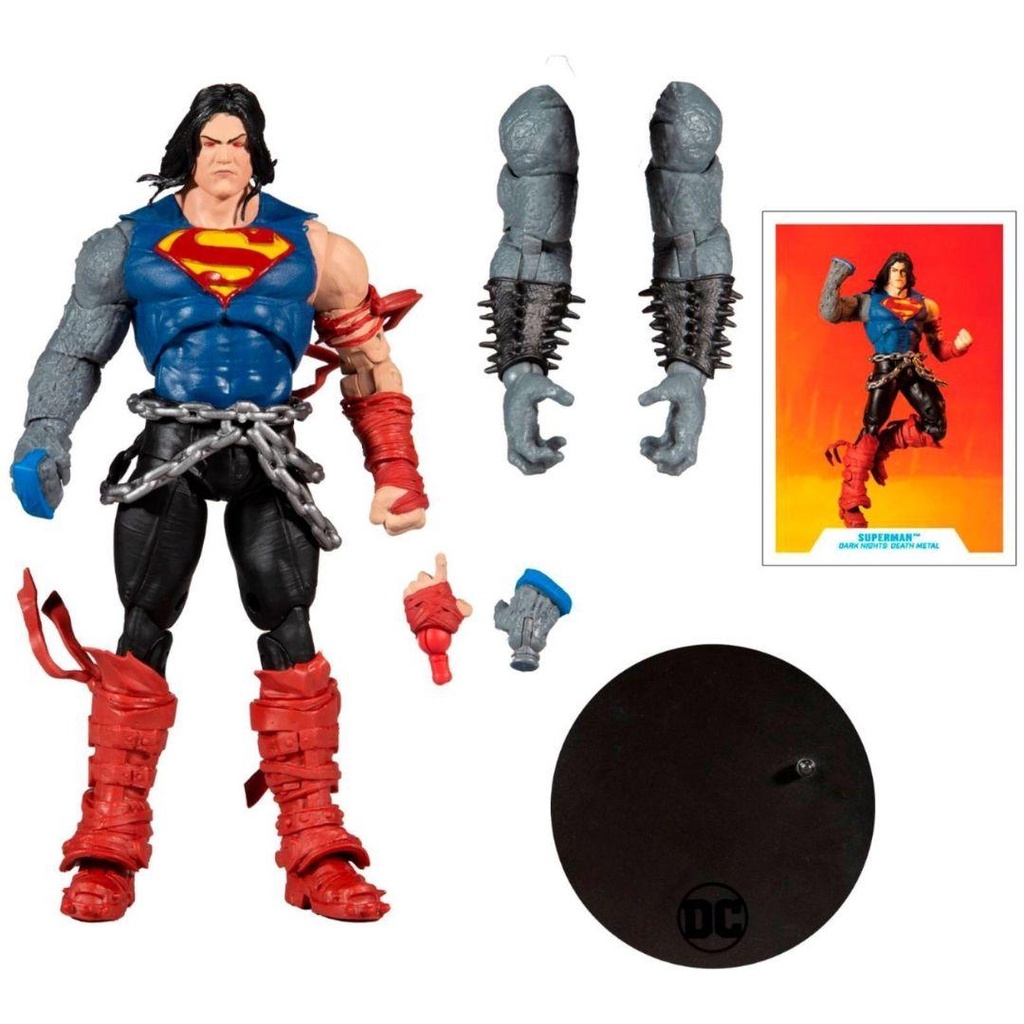 Mô hình DC Multiverse Superman 18cm Death Metal McFarlane Mô hình có khớp Nhựa PVC, ABS CHÍNH HÃNG MỸ DCMF23