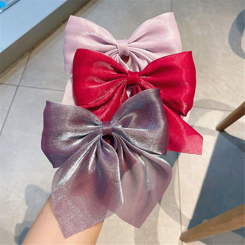 WONDER Dây Buộc Tóc Vải Satin Thắt Nơ Thời Trang Mùa Hè