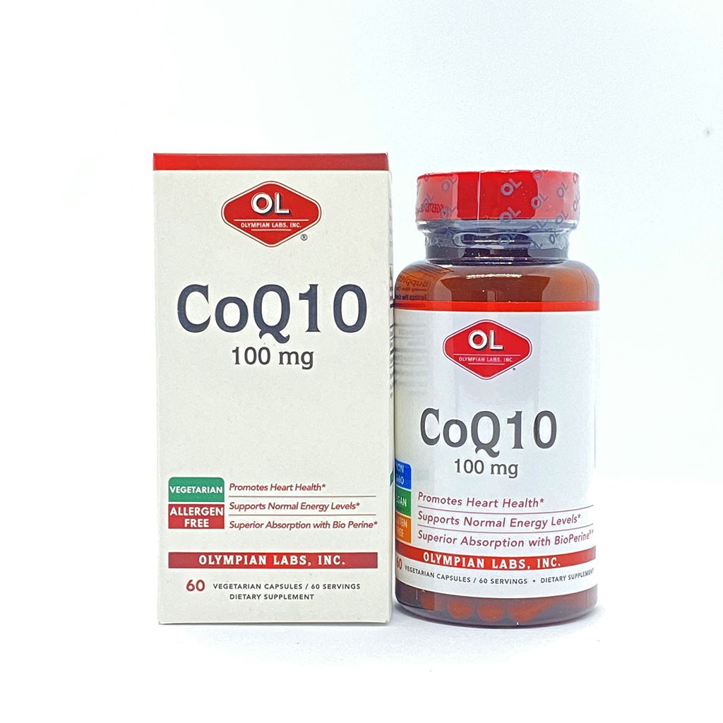 Olympian Labs CoQ10 100mg hộp 60 viên - Viên uống chăm sóc sức khỏe tim mạch