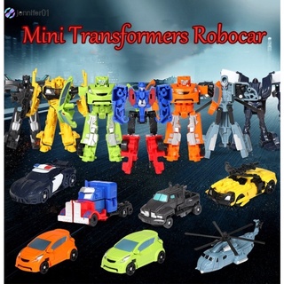 Mô hình đồ chơi xe biến hình rô bốt biến hình optimus prime bumblebee mini cho bé trai