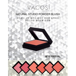 Má Hồng Vacosi Powder Blush Natural Studio