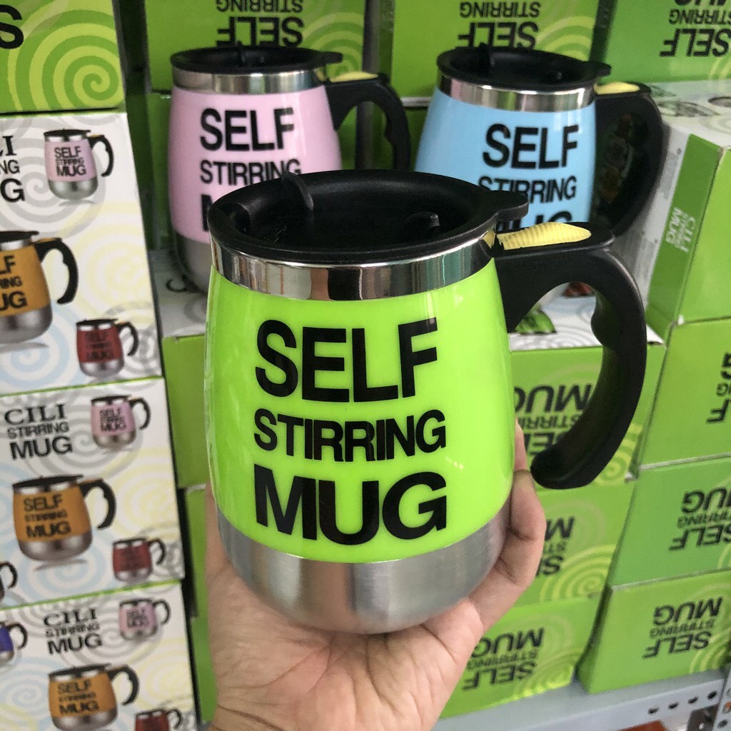 Cốc pha đồ uống tự động giữ nhiệt,Pha cafe,Trà,Sữa,Cốc pha cafe tự khuấy thông minh(Tặng Pin)
